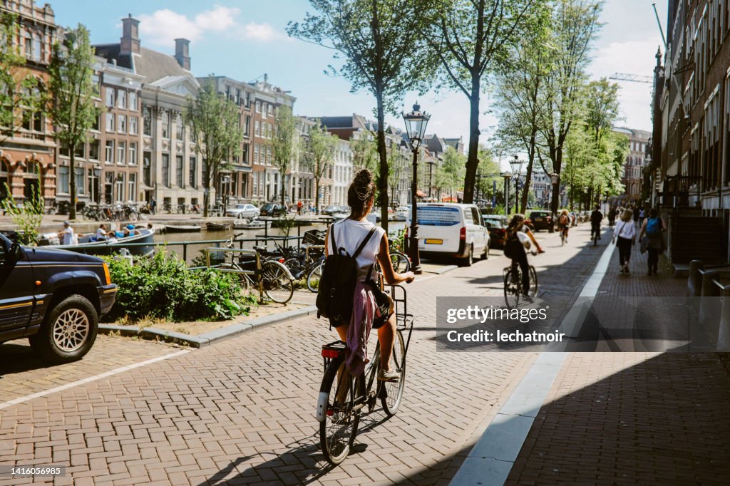 Viaje en bicicleta en Ámsterdam, Países Bajos