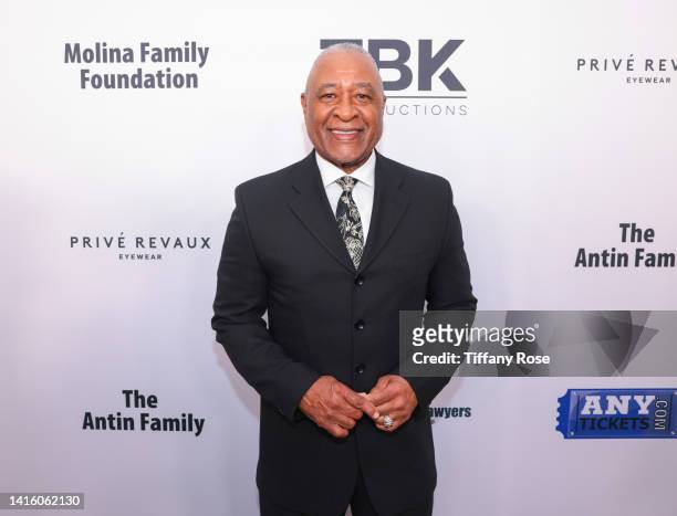 Honoree Ozzie Smith arrives at the 22nd Annual Harold and Carole Pump Foundation Gala at The Beverly Hilton on August 19, 2022 in Beverly Hills,...
