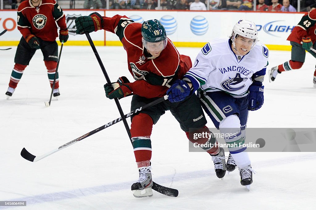 Vancouver Canucks v Minnesota Wild