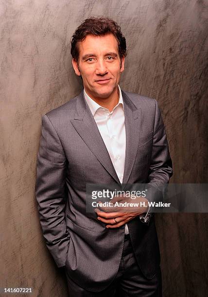 Actor Clive Owen attends the after party for the Giorgio Armani & The Cinema Society screening of "Intruders" at The Double Seven on March 19, 2012...