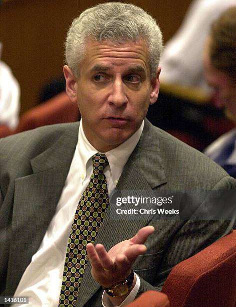 John Reiner, an attorney and defendant in the "Erin Brockovich Extortion" case awaits arraingment May 10, 2000 at the Ventura County Superior...