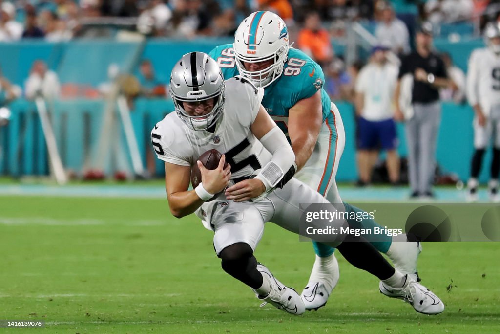 Las Vegas Raiders v Miami Dolphins