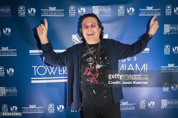 Cuban-born American musician and songwriter Rudy Perez attends "Jose Feliciano: Behind This Guitar" red carpet premiere at MDC's Tower Theater Miami...