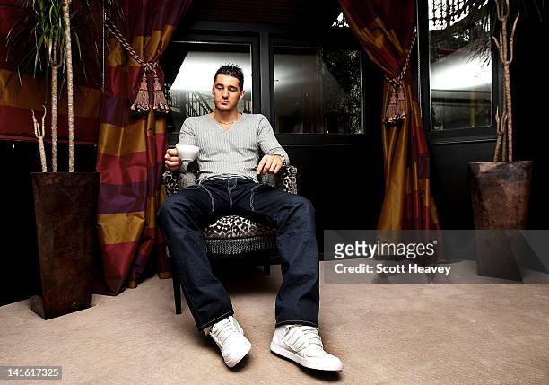 Nathan Cleverly takes a break from a press conference to promote his upcoming Light Heaveyweight bout with Robin Krasniqi taking place at The Royal...