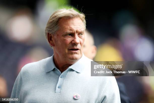 Sport Pundit, Glenn Hoddle arrives at the stadium ahead of the Premier League match between Tottenham Hotspur and Wolverhampton Wanderers at...