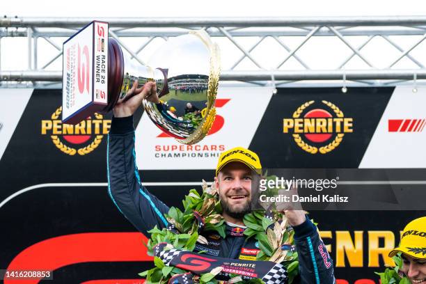 Shane van Gisbergen driver of the Red Bull Ampol Holden Commodore ZB during race 3 of the Sandown SuperSprint round of the 2022 Supercars...