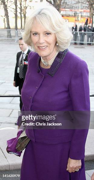 Camilla, Duchess of Cornwall arrives at the Nobel Peace Centre on ...