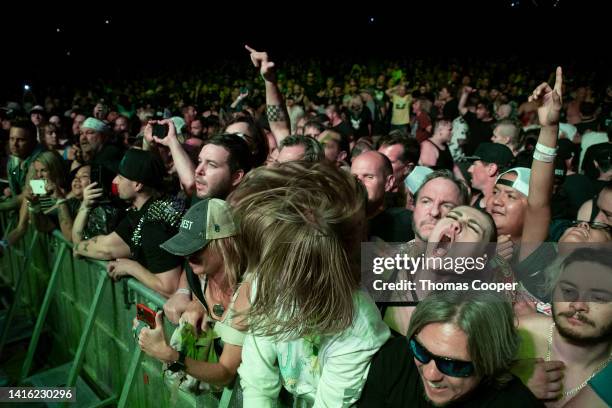 Fans at the Punk in Drublic Craft Beer & Music Festival at Fiddler's Green Amphitheatre on August 20, 2022 in Englewood, Colorado.