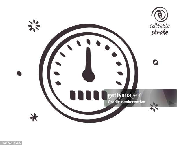 Speedometer Line Work Speedometer Infographic Photos and Premium High Res Pictures - Getty Images