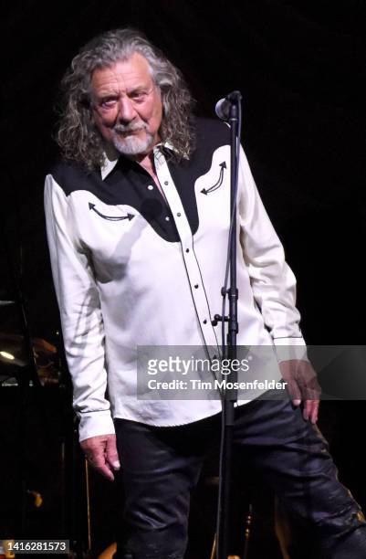 Robert Plant of Robert Plant & Alison Krauss performs in support of the duo's "Raise the Roof" release on Robert's birthday at Harvey's Lake Tahoe...