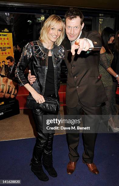 Elly Fairman and actor Jason Flemyng attend the premiere of 'Wild Bill' at Cineworld Haymarket on March 20, 2012 in London, England.