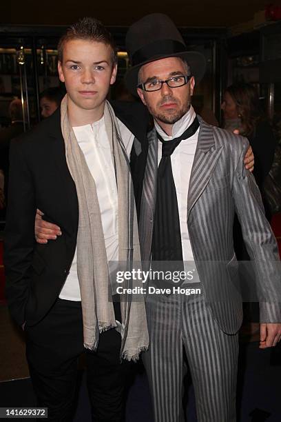 Will Poulter and Charlie Creed Miles attend the premiere of Wild Bill at The Cineworld Haymarket on March 20, 2012 in London, England.