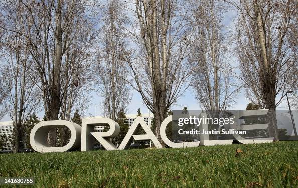 Oracle Area. Sign A sign is posted in front of Oracle headquarters on March 20, 2012 in ...