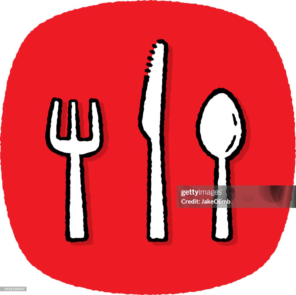 Silverware Doodle 6 High-Res Vector Graphic - Getty Images