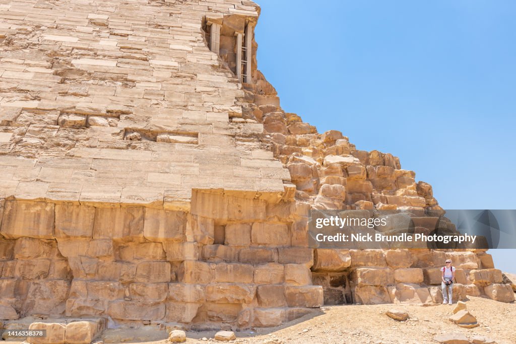 Limestone Casing Bent Pyramid Dahshur Egypt High-Res Stock Photo ...