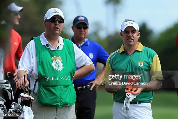 Paul McGinley of Ireland and the Queenwood Team during the second day of the 2012 Tavistock Cup at Lake Nona Golf and Country Club on March 20, 2012...