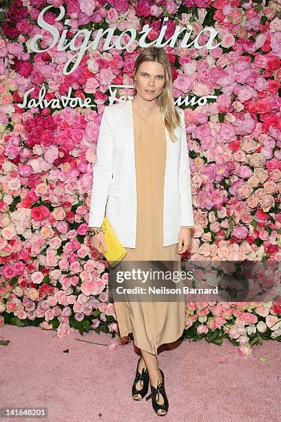 Kate Schelter attends the after party for the launch of Salvatore Ferragamo's Signorina fragrance at Palazzo Chupi on March 20, 2012 in New York City.