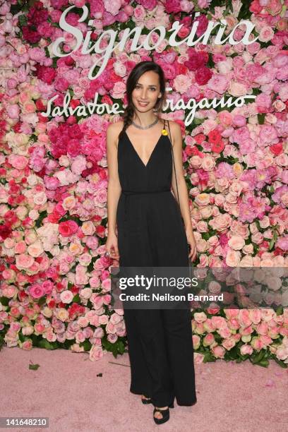 Rebecca Dayan attends the after party for the launch of Salvatore Ferragamo's Signorina fragrance at Palazzo Chupi on March 20, 2012 in New York City.
