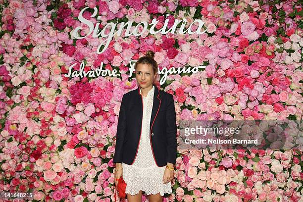 Charlotte Ronson attends the after party for the launch of Salvatore Ferragamo's Signorina fragrance at Palazzo Chupi on March 20, 2012 in New York...