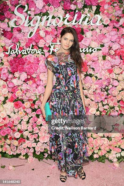Heidi Mount attends the after party for the launch of Salvatore Ferragamo's Signorina fragrance at Palazzo Chupi on March 20, 2012 in New York City.