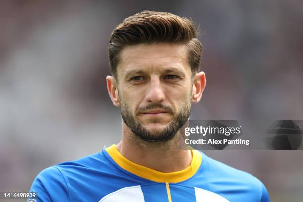 Adam Lallana of Brighton and Hove Albion during the Premier League match between West Ham United and Brighton & Hove Albion at London Stadium on...