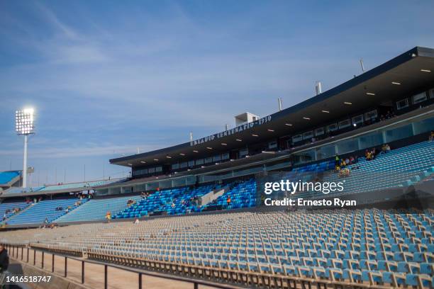 General view of the Centenario Stadium prior to the match between Peñarol and Benfica as part of U20 InterContinental Cup 2022 at Centenario Stadium...