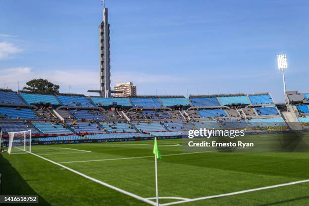 General view of the Centenario Stadium prior to the match between Peñarol and Benfica as part of U20 InterContinental Cup 2022 at Centenario Stadium...