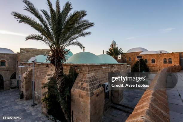 nabi musa site and mosque at judean desert, israel. tomb of prophet moses. israel - jericho stock pictures, royalty-free photos & images