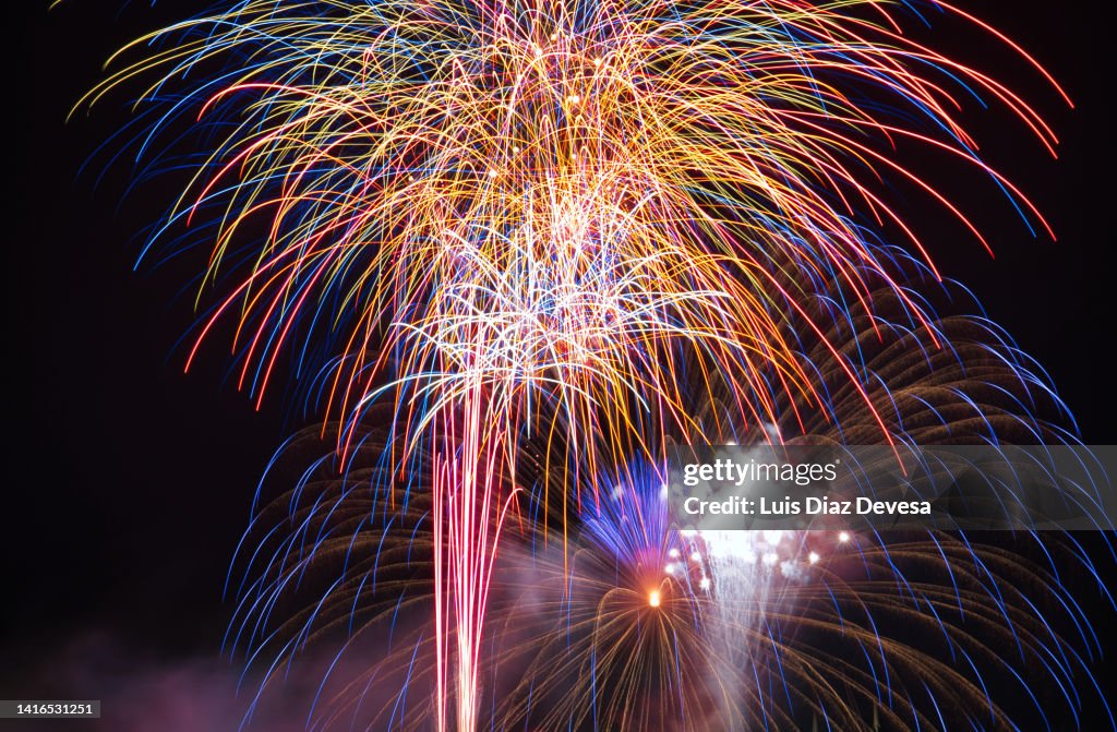 Fireworks in the end of the festivities