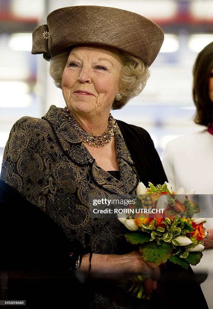 Queen Beatrix of The Netherlands arrives