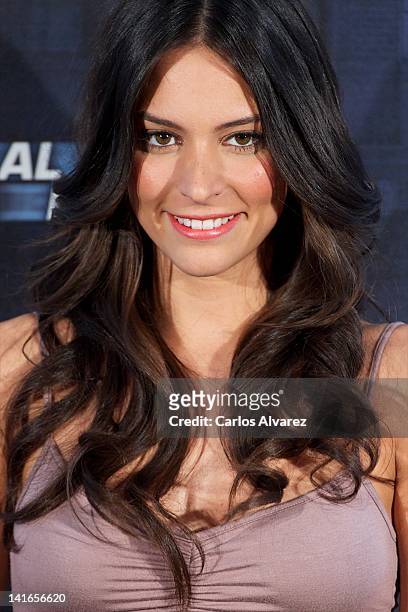 Actress Genesis Rodriguez attends "Man on a Ledge" photocall at Hotel ME on March 21, 2012 in Madrid, Spain.