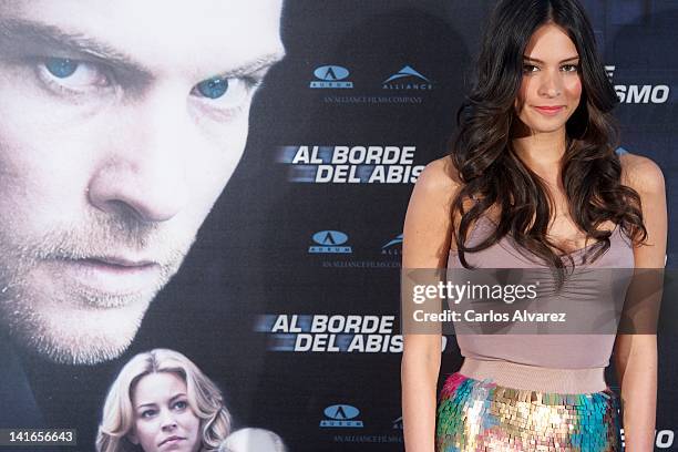 Actress Genesis Rodriguez attends "Man on a Ledge" photocall at Hotel ME on March 21, 2012 in Madrid, Spain.