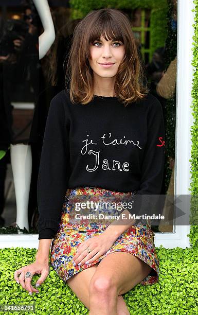 Alexa Chung hosts the launch of the Annual British Designers Collective at Bicester Village on March 21, 2012 in Bicester, England.