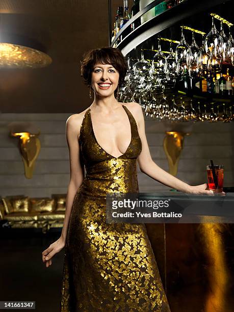 Actress Valerie Bonneton is photographed for Paris Match on March 6, 2012 in Paris, France.
