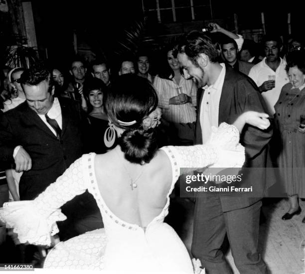 The Austrian actor Maximilian Schell during a party Madrid, Spain. .