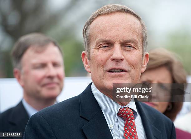 Rep. Todd Akin, R-Mo., speaks during a news conference on the new Health and Human Services Department abortion rule on Wednesday, March 21, 2012.