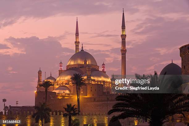 mohammad ali mosque - kairo stock-fotos und bilder