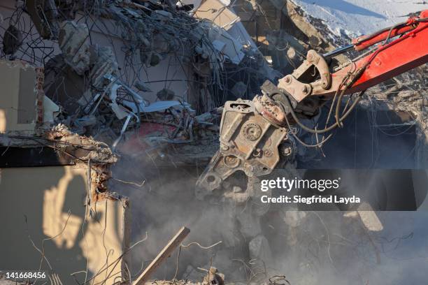 demolition work - smashing stock pictures, royalty-free photos & images