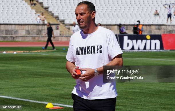 Petit of Boavista FC before the start of the Liga Bwin match between Casa Pia AC and Boavista FC at Estadio Nacional on August 21, 2022 in Oeiras,...