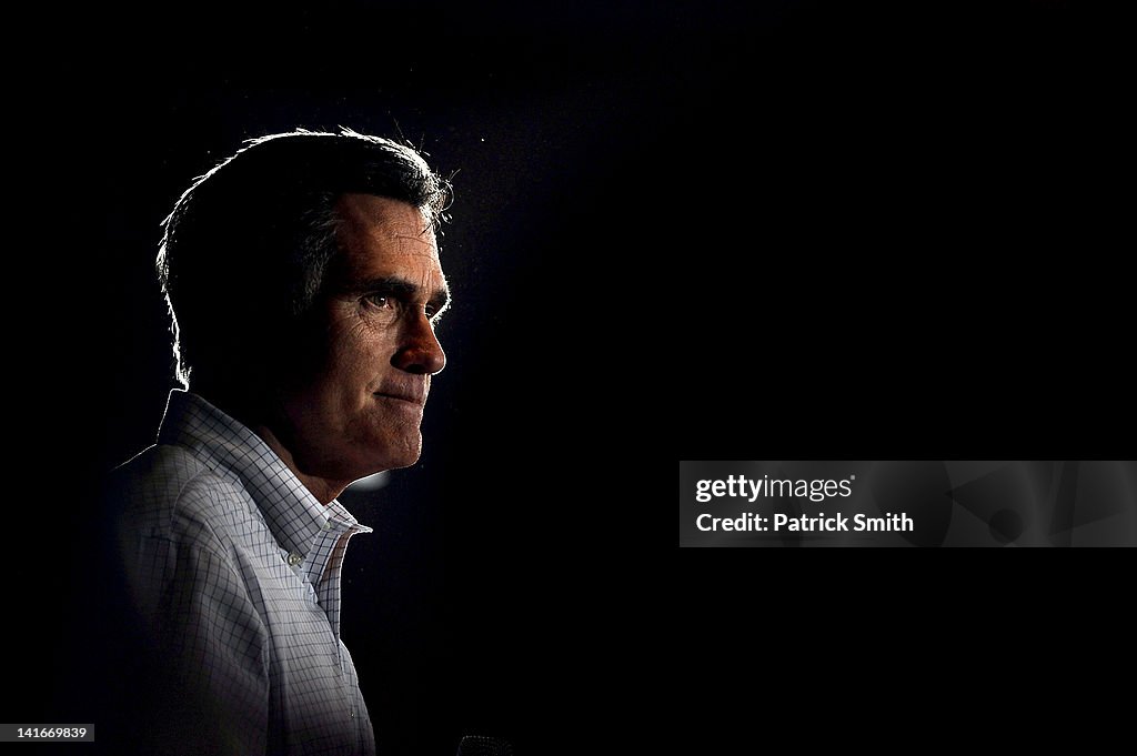 GOP Candidate Mitt Romney Campaigns In Arbutus, Maryland