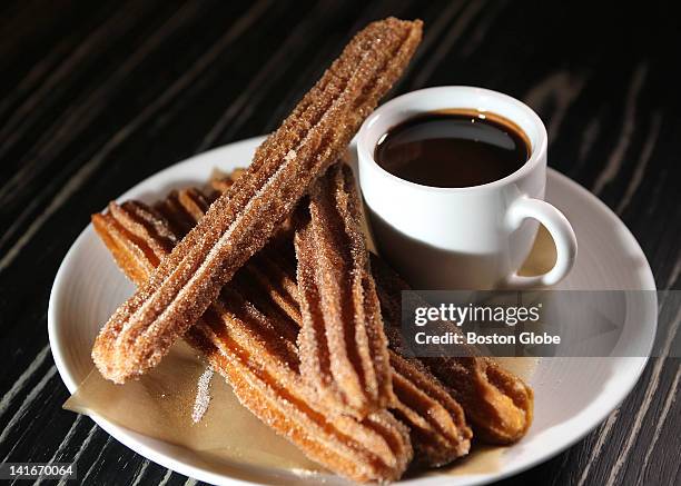 Churros con Chocolate at Kika Tapas in Kendall Square.