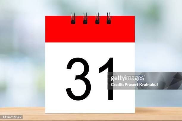 31th day of month, calendar date. - zahl 31 stock-fotos und bilder