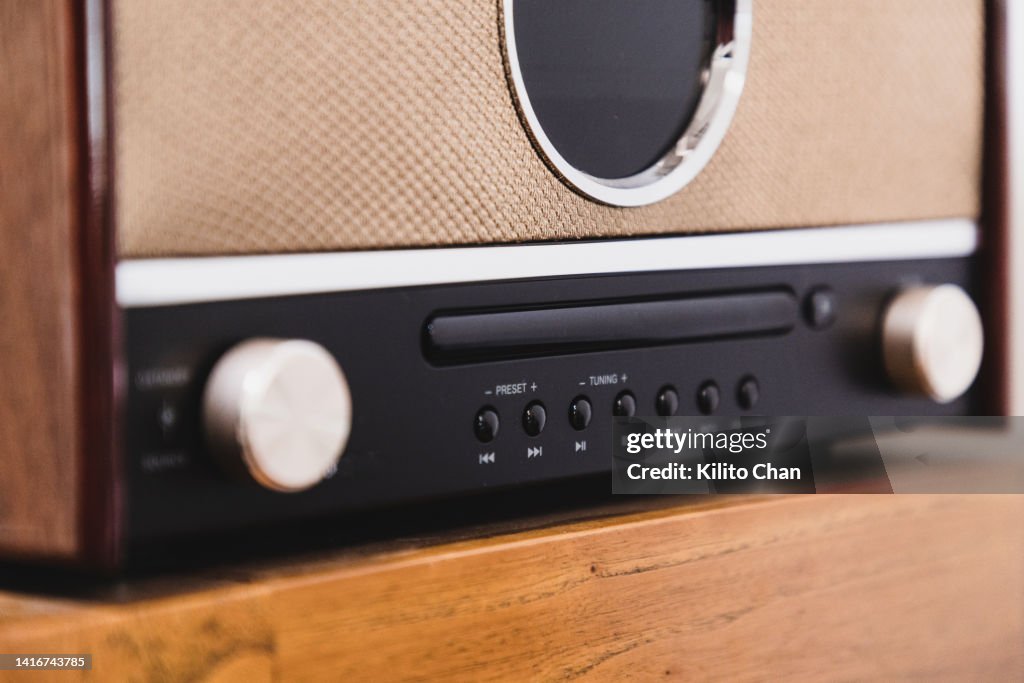 Closeup of radio
