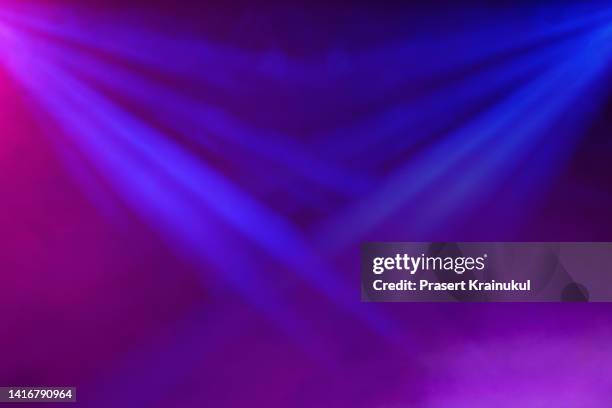 lighting with smoke background - concert stage lighting stock pictures, royalty-free photos & images