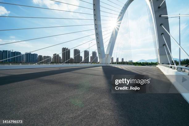 modern bridge - highways stock pictures, royalty-free photos & images