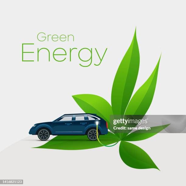 environmental care and use of clean green energy from renewable sources concept. - carbon reduction stock illustrations