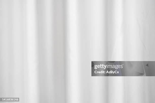 close up of white curtain - hanging wallpaper stock pictures, royalty-free photos & images