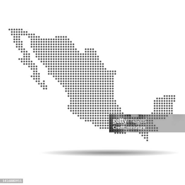 ilustraciones, imágenes clip art, dibujos animados e iconos de stock de mapa de méxico - mexico map