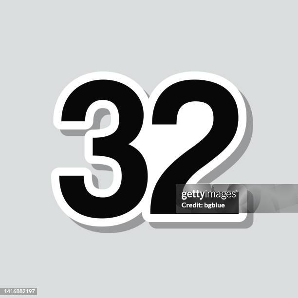 34点の数字の32イラスト素材 Getty Images 34点の数字の32イラスト素材 Getty Images