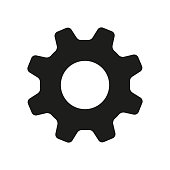 Settings or Gear icon. Cog Setting vector illustration